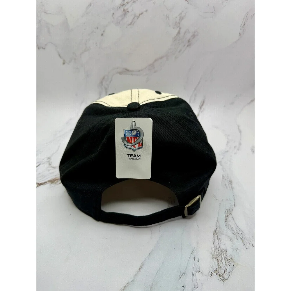 NFL Pittsburgh Steelers‎ Hat Adjustable Cap Black Cream Two Tone Headwear NEW - Picture 10 of 13